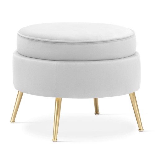 Przejdź do produktu Okrągła Pufa MUSZELKA - grupa tkanin 1 