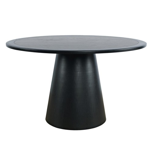 Przejdź do produktu Okrągły stół AVOLA czarny fornir o średnicy 127cm