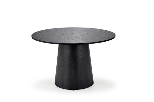 Przejdź do produktu Stół okrągły GINTER okleinowany MDF w kolorze czarnym o średnicy 120cm