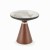 Stolik Genesis S 50 cm z ceramicznym blatem i podstawą orzechową