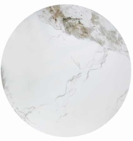 Stolik kawowy Genesis 70 cm z ceramicznym blatem i podstawą orzechową