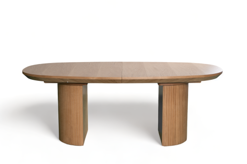 Przejdź do produktu Stół S72 rozkładany z forniru dębowego z ryflowaną nogą