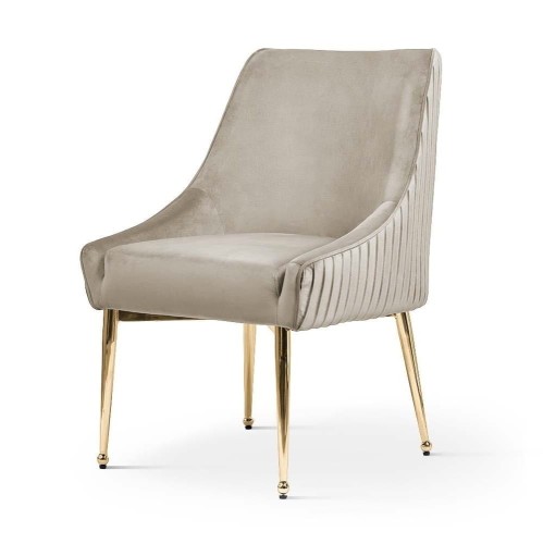 Przejdź do produktu Krzesło tapicerowane  glamour LEON 