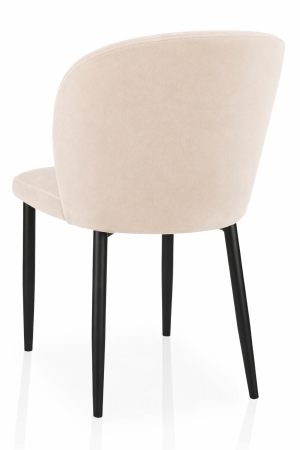 Krzesło tapicerowane AINE na złotych metalowych nogach – arszi.pl