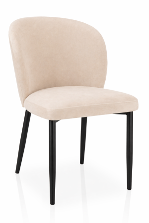 Krzesło tapicerowane AINE na złotych metalowych nogach – arszi.pl