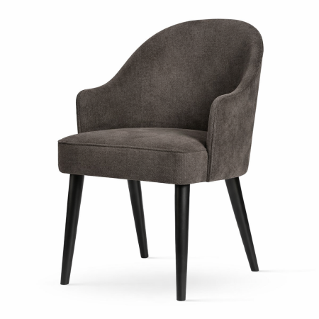 Krzesło Varenna Delux tapicerowane z drewnianymi nogami – polski producent.