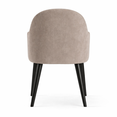 Krzesło Varenna Delux tapicerowane z drewnianymi nogami – polski producent.