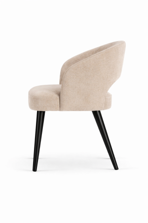 Krzesło tapicerowane Varenna Delux z drewnianymi nogami