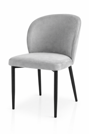 Krzesło tapicerowane AINE na złotych metalowych nogach – arszi.pl