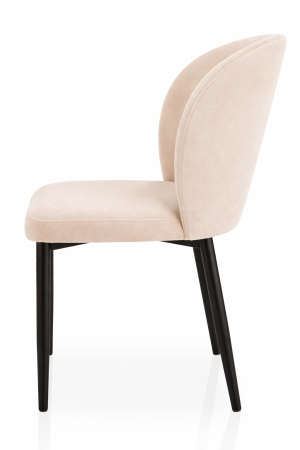 Krzesło tapicerowane AINE na złotych metalowych nogach – arszi.pl