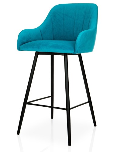 Przejdź do produktu Nowoczesny hoker tapicerowany ATRANI - niski 